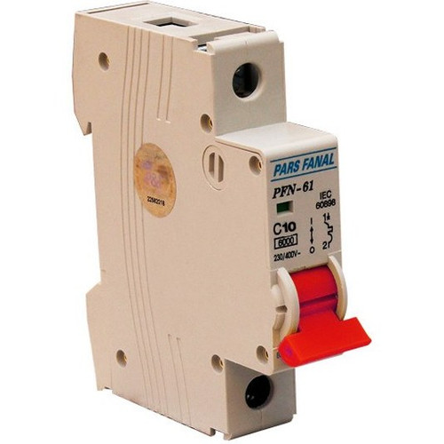 کلید مینیاتوری پارس فانال ظرفیت 10 آمپر
