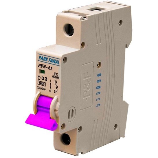 فیوز مینیاتوری تک فاز 32 آمپر پارس فانال مدل C32