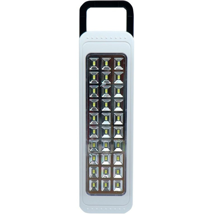 دارای 30 لامپ SMD و دکمه تنظیم شدت نور قابلیت شارژ با کابل دو شیار و یا آداپتور DC 6V مقاوم در برابر آب و مناسب برای سفر، منزل، محل کار و…